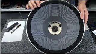 JBL Speaker Repair and Rebuild How to recone a JBL 2226 woofer [upl. by Verneuil294]