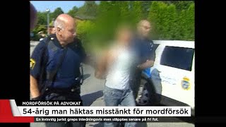 Misstänkt för advokatskjutning dömd för grova brott  Nyheterna TV4 [upl. by Zebadiah]