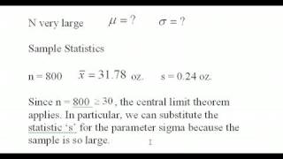 Estimating the Population Mean Part 1 of 2 [upl. by Scott]