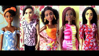 Barbie Fashionista Haul  Fashionistas 177 185 186 193 amp 198 [upl. by Iggep]