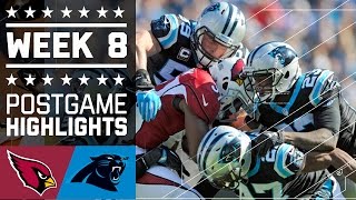 Cardinals vs Panthers  NFL Week 8 Game Highlights [upl. by Bravar171]