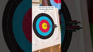 🏹 Ja geht so ne 🙄🎯 archery sports fun ytshorts bogenschießen [upl. by Saito]