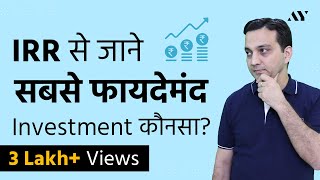 IRR Internal Rate of Return  Explained in Hindi [upl. by Akayas41]