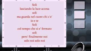 Adriano CelentanoSoli testo  lyrics [upl. by Waiter244]