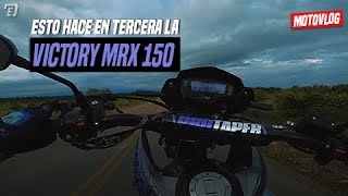 DE ESTO ES CAPAZ LA MRX 150 EN TERCERA  MotoVlog Chocó [upl. by Qerat]