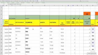 PRENOTAZIONI CAMERE PLANNING EXCEL [upl. by Consuelo]