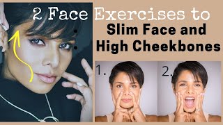 Face exercises to SLIM FACE and HIGH CHEEKBONES How To Reduce FACE FAT [upl. by Kata]