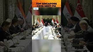 Top Singapore Business Leaders Commit to India Blackstone Temasek and Others Meet PM Modi [upl. by Aarika]