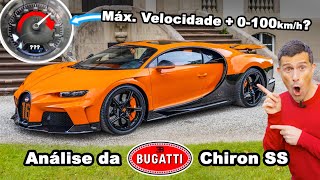 Análise do Bugatti Chiron Super Sport  quão rápido posso dirigilo na Autobahn [upl. by Aivart]