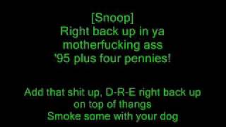 Dr Dre feat Snoop Dogg  Still Dre Lyrics [upl. by Areik939]