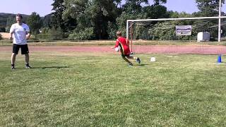 Torschuss Training Volley Teil 2 INTERSPORT kicker Fußballcamp Heideck [upl. by Wendin153]