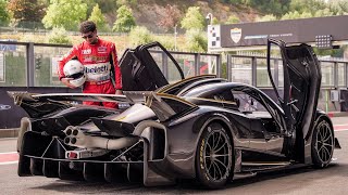 Pagani Huayra R Allattacco di SPAFrancorchamps  Davide Cironi Drive Experience [upl. by Aihsiek]