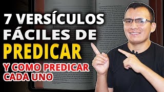 🔥 7 Versículos Bíblicos FÁCILES de PREDICAR y Cómo Predicar cada Uno por primera vez 📖🔴 [upl. by Corri]