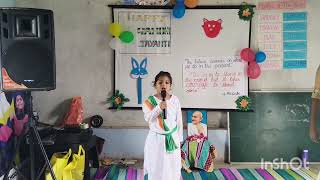 Gandhi Jayanti speech by Aahana Pattnaik StXavier English Medium School Mukundapur [upl. by Shear]