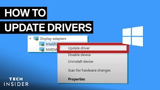 How To Update Drivers For Windows 10 [upl. by Yelsew]