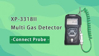 Zetron XP3318II Portable Multi Gas Detector Combustible Gas Leakage Monitor with Probe [upl. by Vance300]