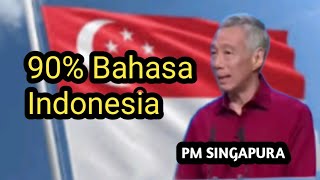 🛑Ini Bahasa Indonesia atau Bahasa Melayu Pidato PM Singapura [upl. by Arlene]