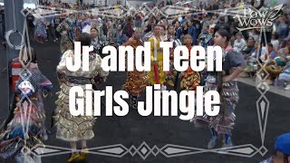 Jr and Teen Girls Jingle  2024 Manito Ahbee Pow Wow  Powwowscom [upl. by Remot]