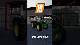 fs22 vs fs19 farming farmingsimulator simulator johndeere ls22 caseih shorts [upl. by Fabrienne288]