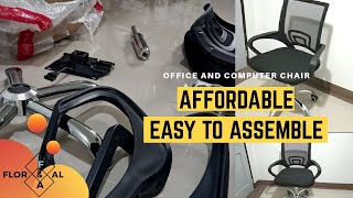 Easy to assemble office chair amp computer chair  Affordable chair  Best office chair adjustable [upl. by Taryne]