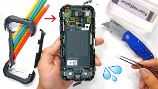 The Worlds Most Waterproof Smart Phone  Teardown [upl. by Berhley414]