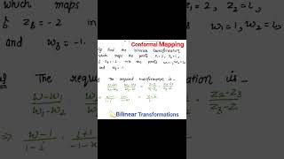 Bilinear Transformations  Conformal Mapping complexanalysis csirnetmathematics [upl. by Obie]