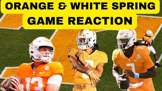 VOLS FOOTBALL ORANGE amp WHITE GAME REACTION VOLS NEWSTENNESSEE VOLS FOOTBALL [upl. by Yboc]