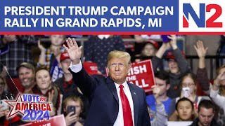 LIVE President Donald Trump campaign rally in Grand Rapids Michigan  NEWSMAX2 [upl. by Dulci]