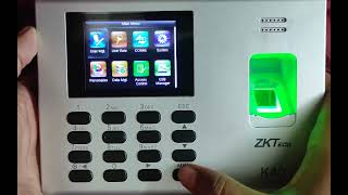 How to configure fingerprint ZKTecho k40 Device in AARKS [upl. by Lovell]