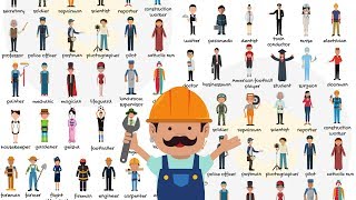 List of Jobs and Occupations in English  Types of Jobs  Learn Different Job Names [upl. by Susumu]