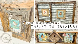 Creating Artwork using Thrift Store Finds amp Connie Lines amp Designs Rice Paper [upl. by Aleta]