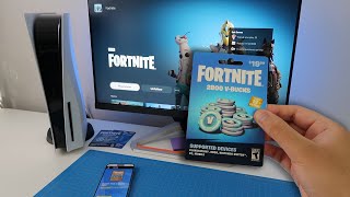 How to REDEEM FORTNITE VBUCKS CODE ON PS5 EASY METHOD [upl. by Ahsir]