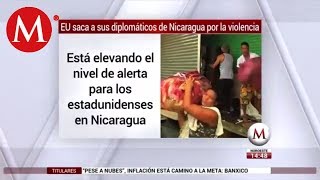 EU saca a sus diplomáticos de Nicaragua por la violencia [upl. by Yahs785]