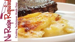 Potato Dauphinoise  NoRecipeRequiredcom [upl. by Anaigroeg]