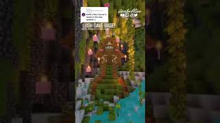 Minecraft Lush Cave Base Build [upl. by Tippets]