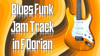 Blues Funk Jam Track in F Dorian 🎸 Guitar Backing Track [upl. by Nyliahs]