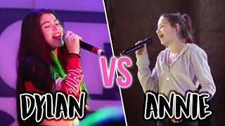 Dylan Conrique VS Annie LeBlanc SINGING BATTLE [upl. by Hanahsuar649]