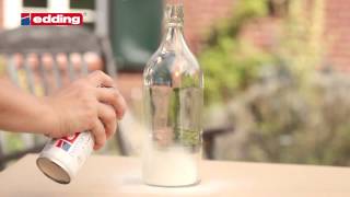 Décorer une bouteille en verre avec les sprays edding [upl. by Linda570]