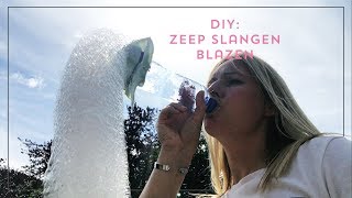 Bellen blazen met extra fun factor zeepsop slangen maken [upl. by Lily735]