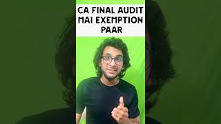 CA Final Audit Exemption Guaranteed 😂 cafinal music song bollywood newsong [upl. by Ayita]