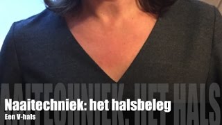 Naaitechniek Het halsbeleg [upl. by Garling141]