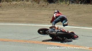 Loose Chain Highside Crash  Mulholland [upl. by Sylvie55]