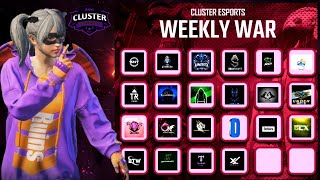 Cluster ESports  Weekly War 5 Day 3 [upl. by Petey]