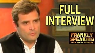 Frankly Speaking With Rahul Gandhi  Full Interview  Arnab Goswami Exclusive Interview [upl. by Darline121]