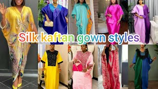 Exquisite African fashion styles 2024  Silk boubou gown styles  African kaftan  caftan dresses [upl. by Ardnaid]