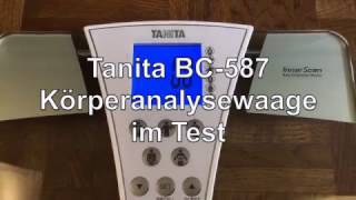 Tanita BC 587 Körperanalysewaage im Test  WAAGENTESTDE [upl. by Gasparo15]