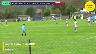 Yeşil Üzümlüspor 2  4 Fethiye 1923 SK I Muğla U16 Ligi C Grubu 5Hafta [upl. by Dodwell]