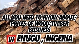 LATEST PRICE OF VARIOUS WOOD AND DOORS AT THE TIMBER MARKET IN ENUGU NIGERIA [upl. by Lesko]