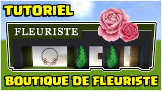 COMMENT FAIRE UNE BOUTIQUE DE FLEURISTE SUR MINECRAFT [upl. by Doehne]