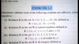 12 th NCERT MathematicsRELATION AND FUNCTIONS EXERCISE 11 Part 1 SolutionPathshala Hindi [upl. by Ettenej866]